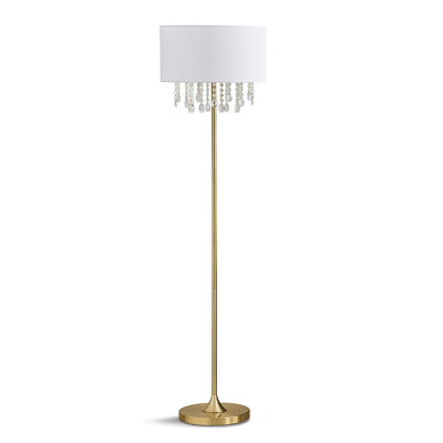 Lampe sur pied traditionnelle 61 po crystals Elina