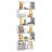 Geometric Bookcase S-Shaped Bookshelf w/ Metal Frame Gold-796637933