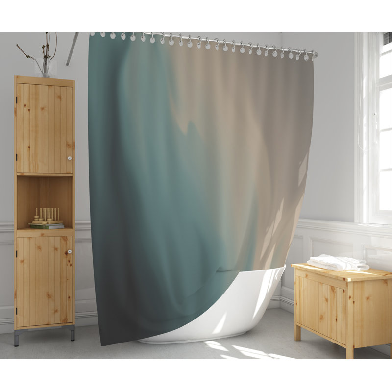 Rideau de douche simple Ombre, H 72 po x l 70 po