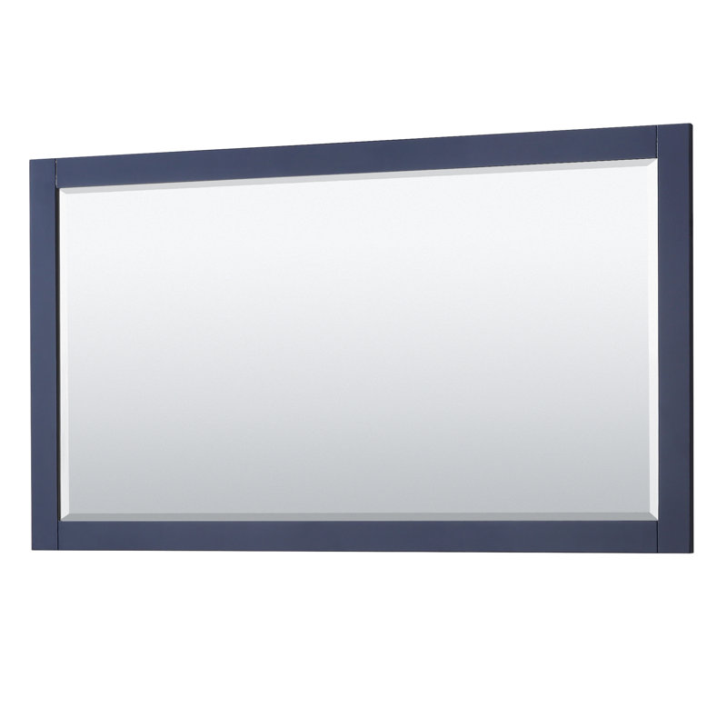 Avery 58'' Single Bathroom Vanity Base Only, Dark Blue/Matte Black