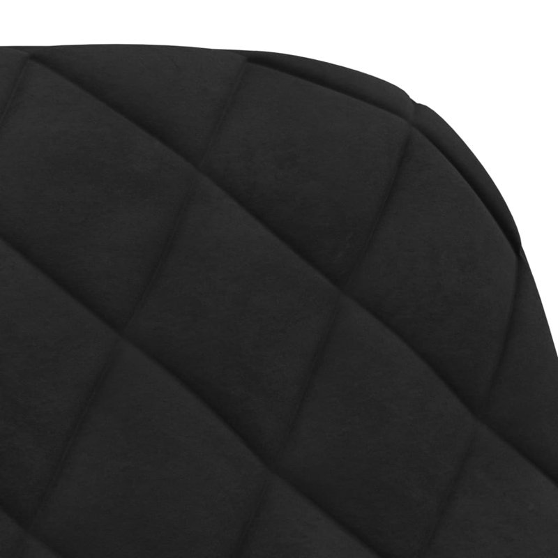 Chaise d'appoint pivotante 2 pièces, Noir