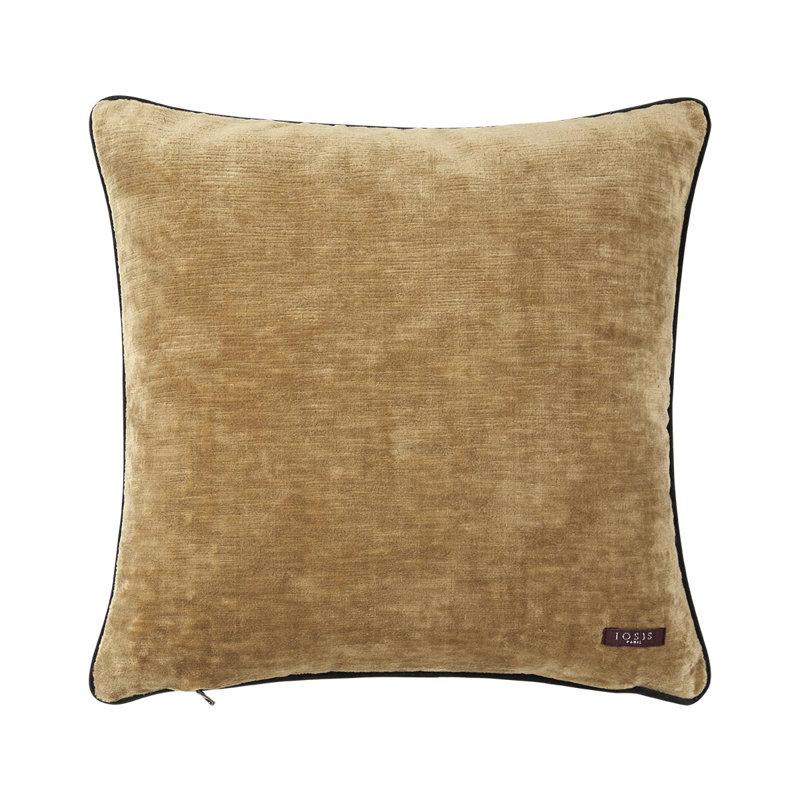 Boromee Velvet Pillow Cover & Insert, Yellow, Square 18"