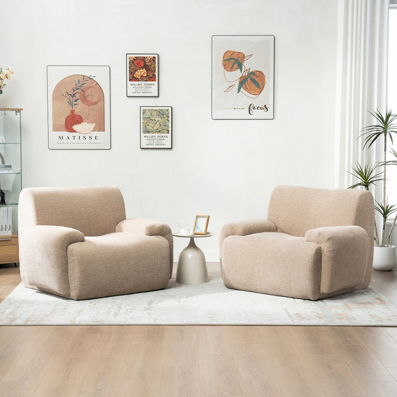 Fauteuil d'appoint 42 po, Taupe