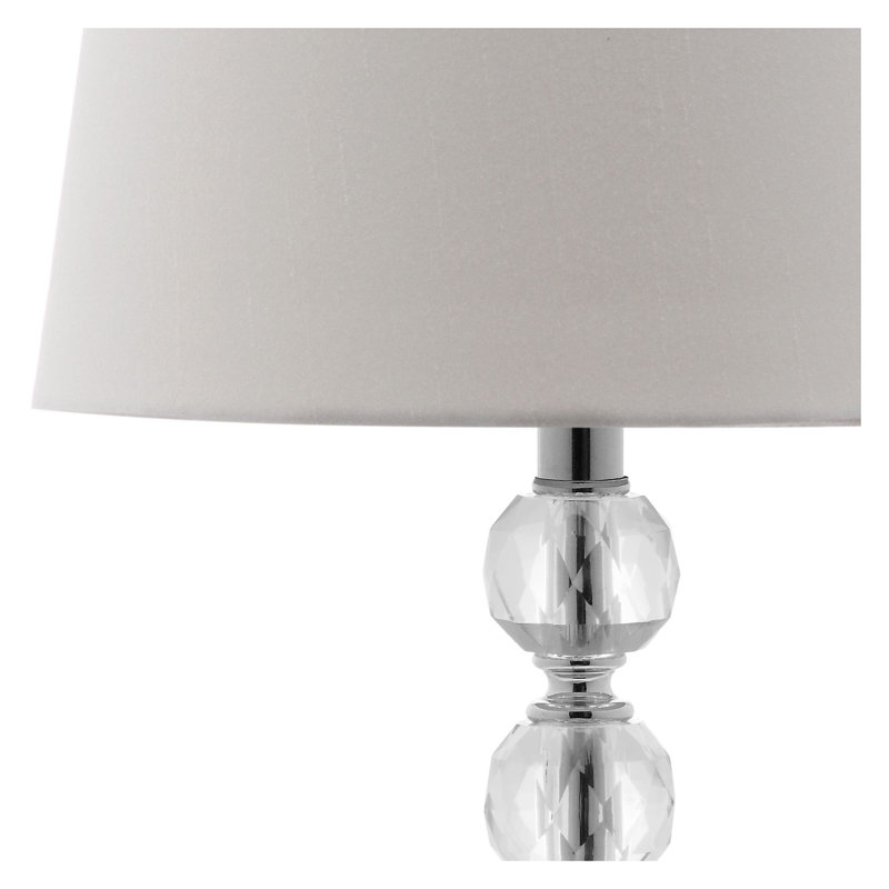 Lampe de table transparente 16 po Dassas, Gris clair