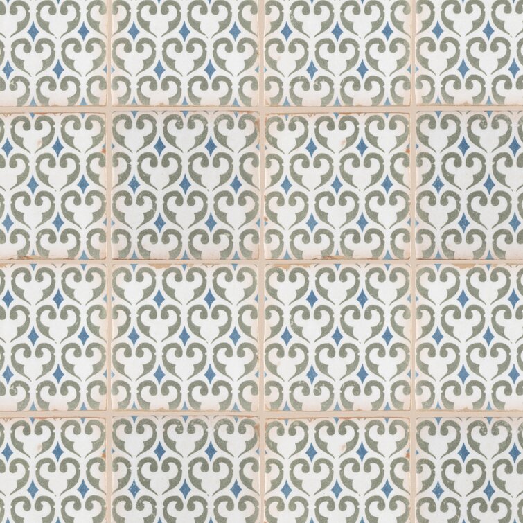Alfombras vinílicas - Geometrical Tile Arches Sand With Border - Cuadrado  1:1 Dimensión LxA: 40cm x 40cm