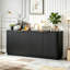 Buffet 63 "à rayures verticales avec rangement-129685009