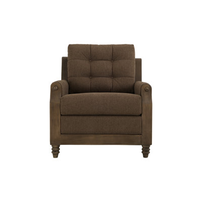 Structure en bois, fauteuil rembourré