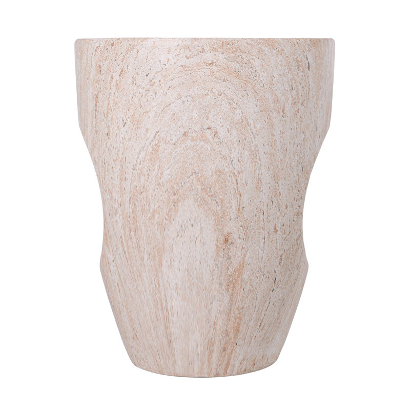 Table de patio avec base robuste, Blanc