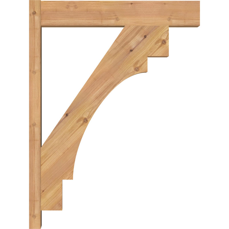 Persienne en bois Merced Block Rustic Timber, P 24 po x H 32 po, Sapin Douglas de 8 po (sciage brut)