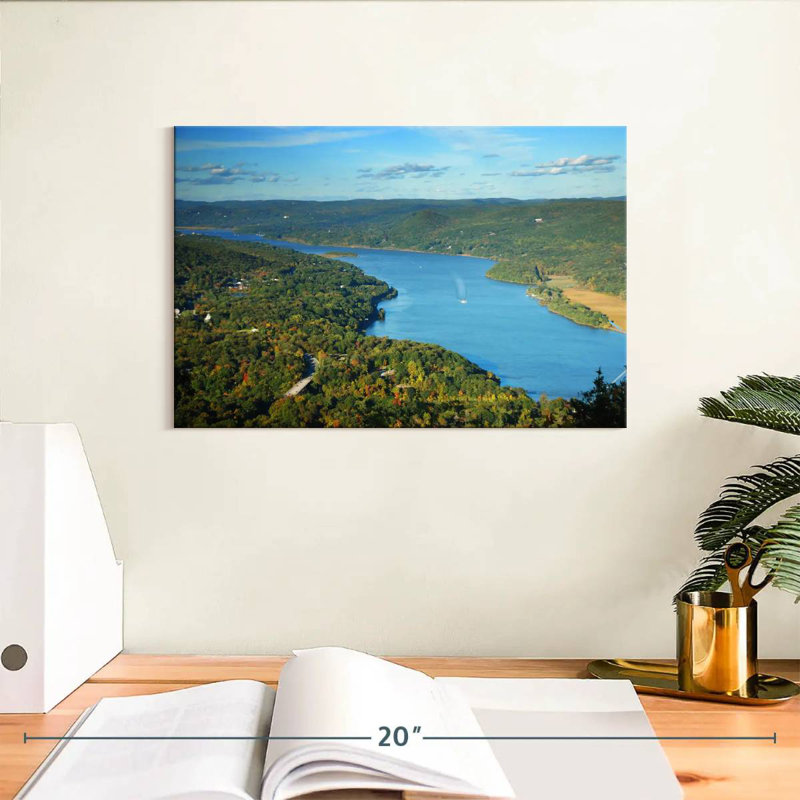 Alvord Hudson River d'en haut, H 8 po x l 12 po