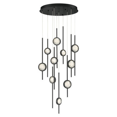 Mélange de DEL en aluminium anodisé + boule transparente