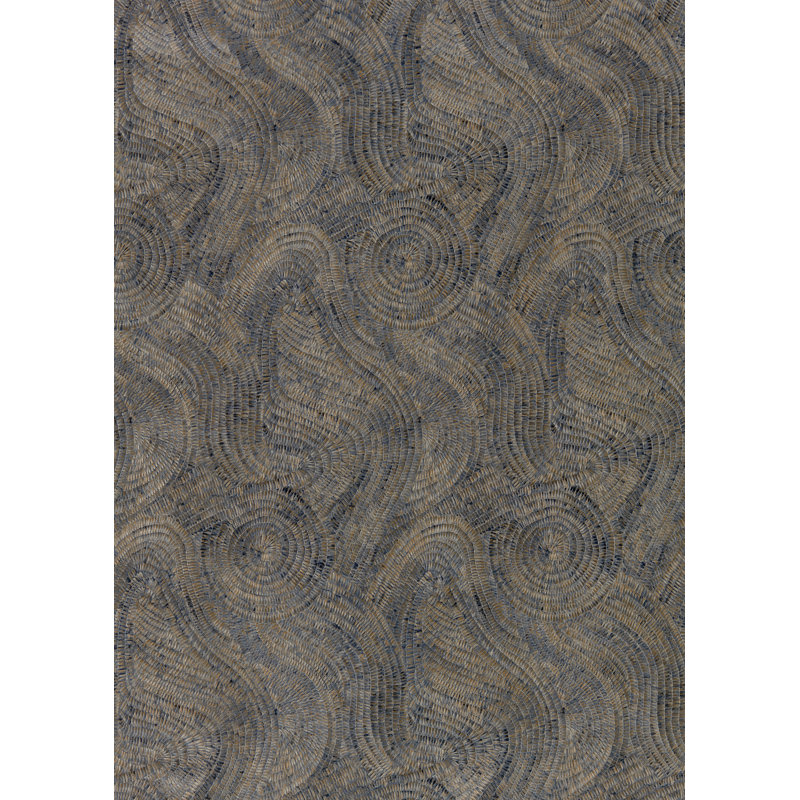 Hawksmoor Wallpaper, Prussian/Copper