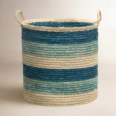 Zeppelin Coastal Jute / Sisal Basket With Handles 1