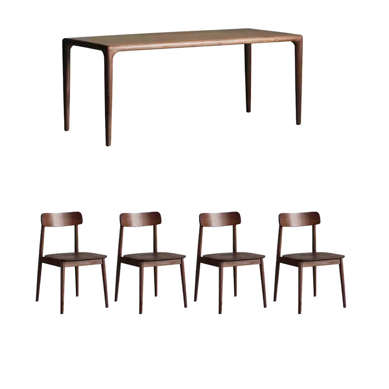 All solid wood multifunctional table set, 29.52"H x 62.99"L x 31.49"W