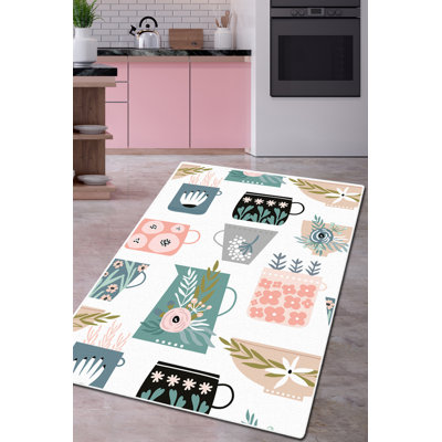 Premium Area Rug (3.3 x 5.9 ft), Soft 100% Polyester, 0.4 in Pile Height | Antibacterial, Non-Slip Underside, Machine Washable | Perfect for Living Room, Bedroom & Dining Room, Stylish & Easy to Clean