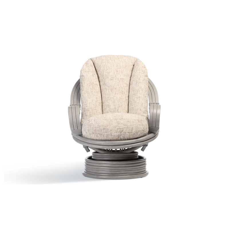 Wicker Rocking Chair, Grey/Grey