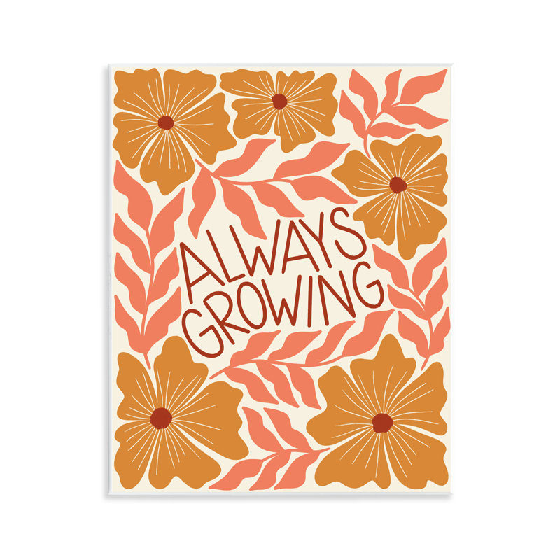 "Always Growing Funky Florals", art mural par Taylor Shannon Designs