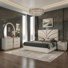 Kingsley 5-N Bedroom Set in Gold and White Finish
