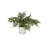 14.45 " H Faux Fern Plant in Porcelain Pot