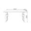 Bureau d'écriture rectangulaire en bois massif brun noisette-397506230
