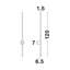  1-Light Black Wallchiere