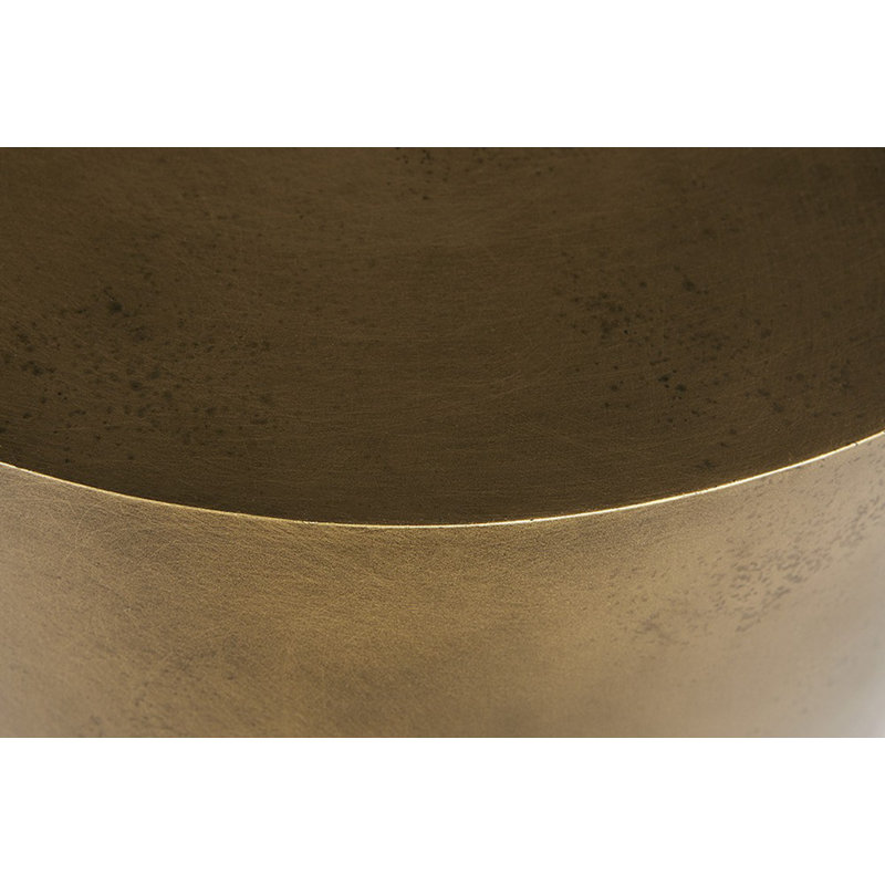 Sanay End Table - Gold, Gold/Black