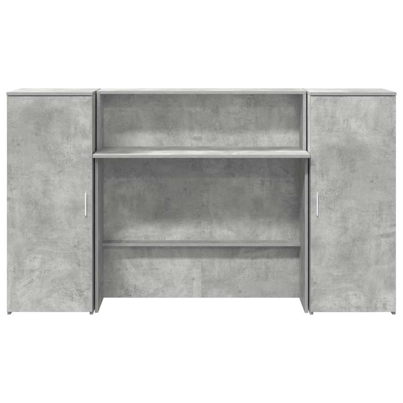 Baki Standing Desk, Concrete Grey, 103.5cm H x 180cm W x 50cm D