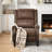 Faux Leather Pushback Recliner Chair For Living Room, Bedroom, And RV With Easy Assembly And Lumbar Support-1967922347