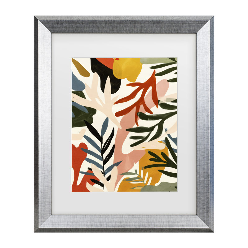 Bolog Treechild Wild Leafs Matted Framed Art
