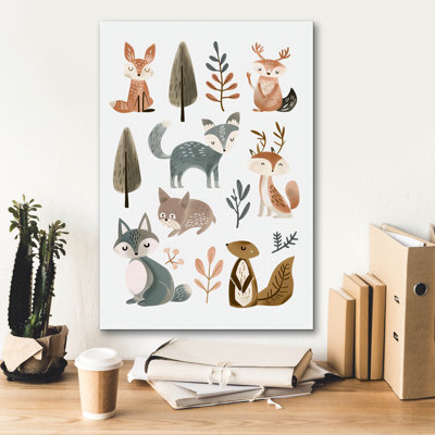 «Cute Animals No 1» par Andreas Magnusson, art mural sur toile