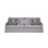 Haley Upholstered Sofa with Pillows, Grey