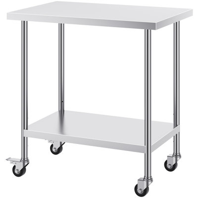 Table de travail en acier inoxydable