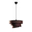 Élégant lustre en métal brun foncé, hauteur réglable 11,8 - 47,2 pouces | 3 capuchons en tissu (15,7 x 9 po, 12,6 x 17 po, 8,7 x 20 po) | 1 x douille E27 (40 W maximum) | Parfait pour la salle à manger et les espaces de vie, solution d'éclairage élégante et fonctionnelle-756431712