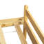 Grand lit de style traditionnel avec tête et pied de lit, lit en bois de pin avec cadre de lit renforcé, noyer 
Naturel-1706400250-1706400249