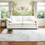 Cozy & Stylish 2-Seater Beige Corduroy Sofa with 4 Plush Pills - Perfect for Living Room-1997953945