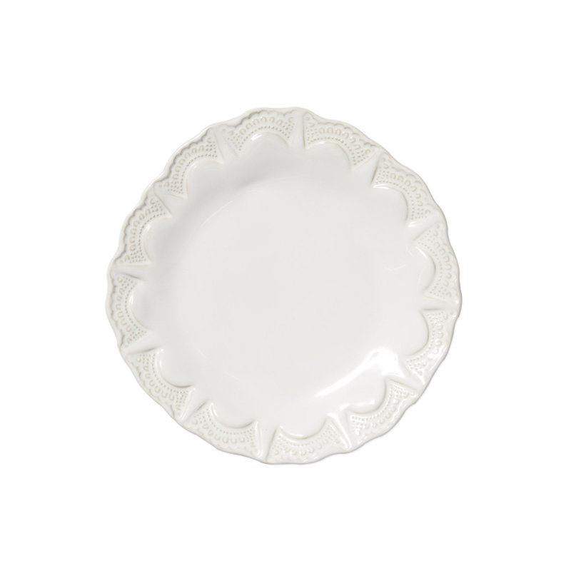 Incanto Stone Lace Salad Plate, White