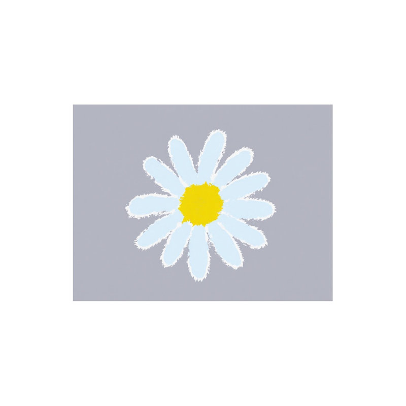 Gentle Pastel Daisy Pattern Bath Rug, 16 X 24
