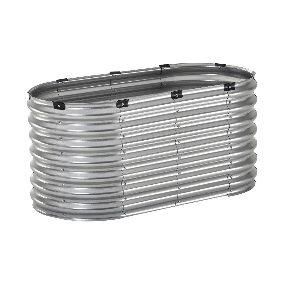 WTVWTV 8 X 4 X 1 Ft. Outdoor Reinforced Galvanized Silver Metal Raised Garden Bed Steel Planter Boxes Herbs Vegetables Flowers Hh 50 WTVWTV 8 X 4 X 1 Ft. Outdoor Reinforced Galvanized Silver Metal Raised Garden Bed Steel Planter Boxes Herbs Vegetables Flowers Hh 50