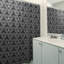 Rideau de douche simple à triangles à main classique Patricia Geoffrey-126132753-39295543