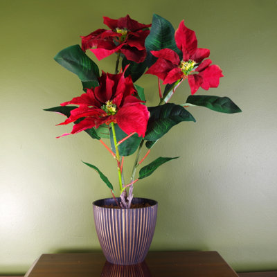 50cm Faux Flowering Plant in Pot Liner
