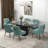 Dinnington Velvet Upholstered Side Chair With Black Legs-480444294