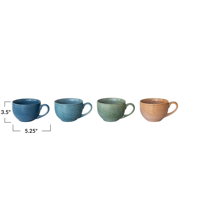 Reactive Glaze Stoneware Mug/Bowl Set