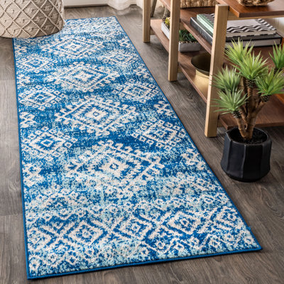 Tapis bleu / blanc Tybalt