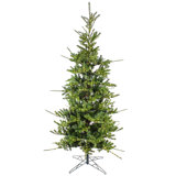 108" H Green Realistic Artificial Pine Christmas Tree with LED Lights