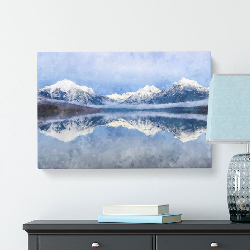 Lake Mcdonald In Montana - Wrapped Canvas Print, 35cm H x 50cm W x 3cm D