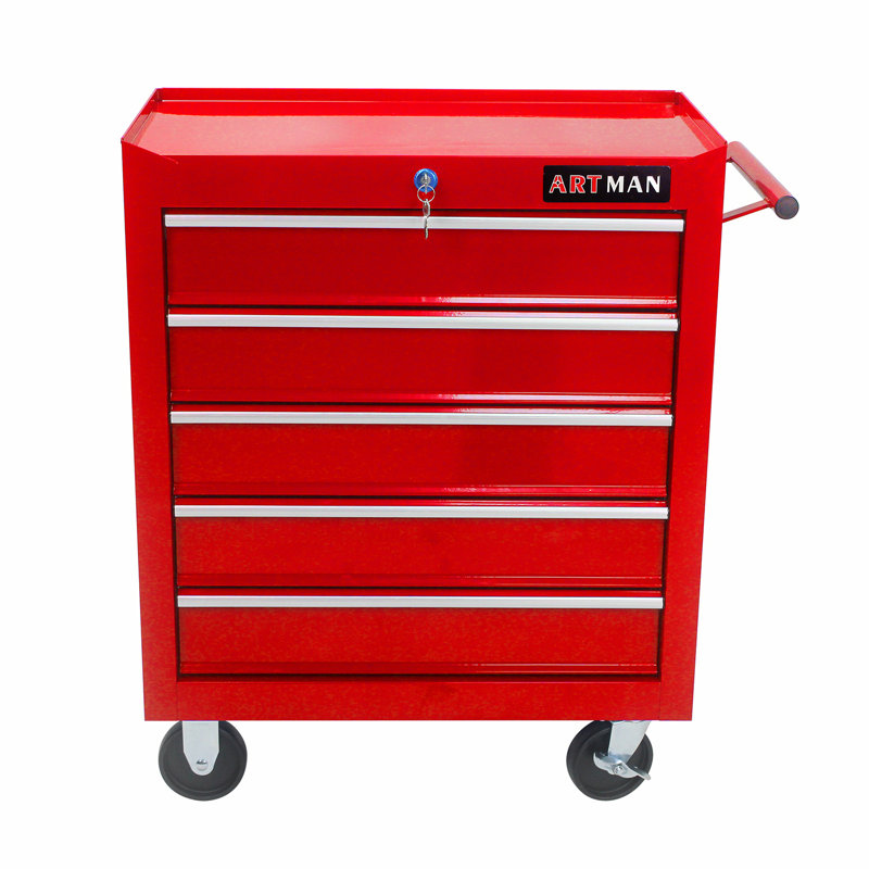 Armoire d'appoint en acier Fanchone, Rouge
