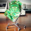 Motif de fleurs vibrantes vert fractal - coussin imprimé abstrait-30720837-30720841