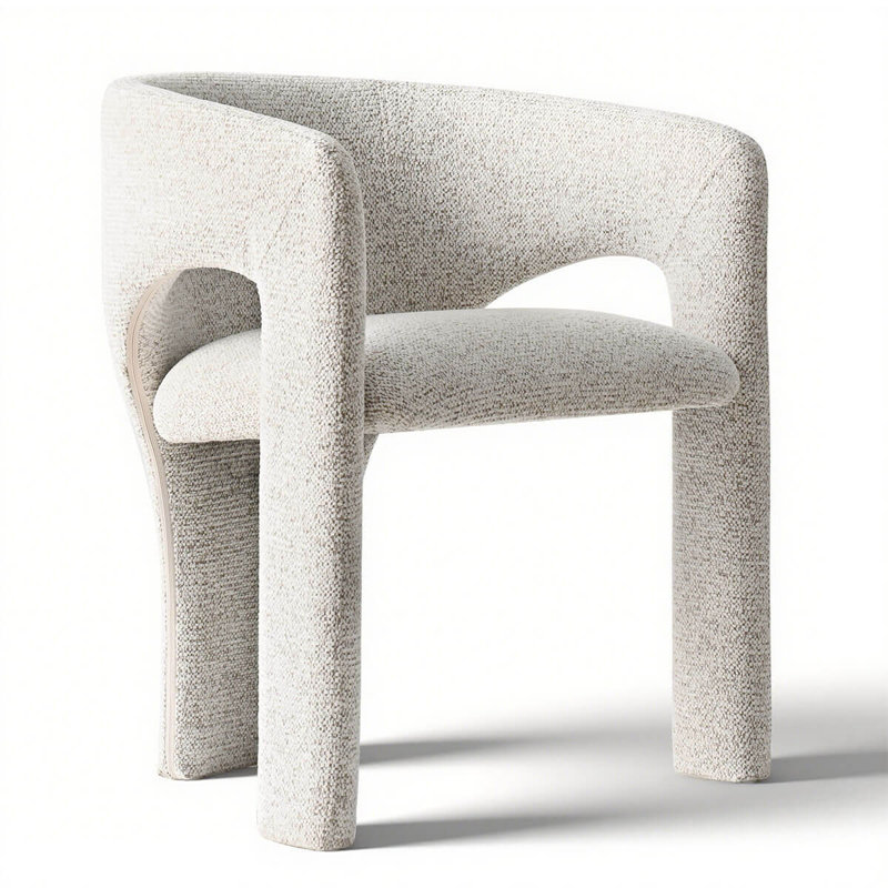 Chaise rembourrée moderne avec accoudoirs