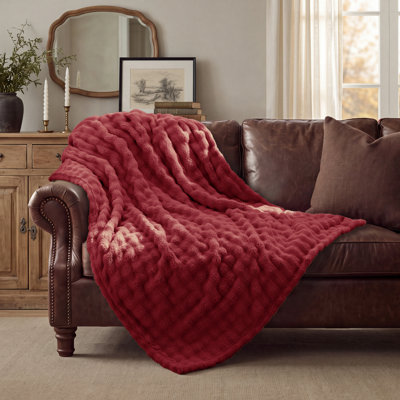 Bedsure 3D Bubble Blanket – GentleSoft Queen Blanket for Bed, Sofa & Room Decor – Luxury Soft Cozy Gift for All Seasons