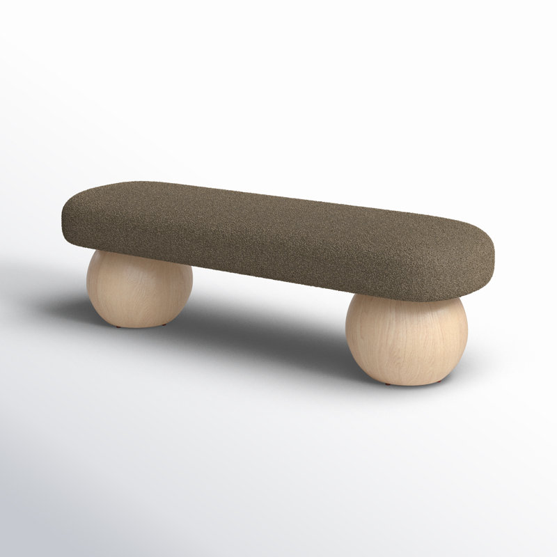 Banc de rangement Aust, Naturel, Olive